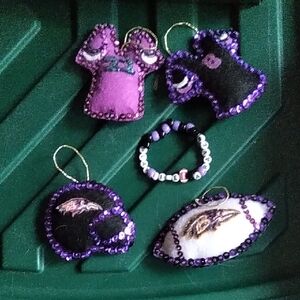 Ravens Xmas Ornament Set